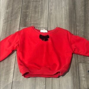 Cozy Red Kids Sweatshirt with Bow